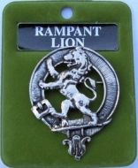 Rampant Lion Cap Badge