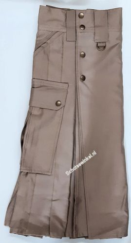 Budget Kilt, Utility Men's Kilt, Kaki 